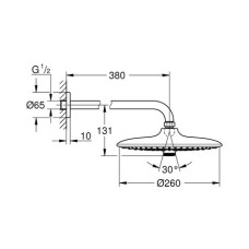 Верхний душ Grohe Euphoria 260 26459000
