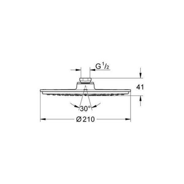 Верхний душ Grohe Rainshower Cosmopolitan 210 28373000