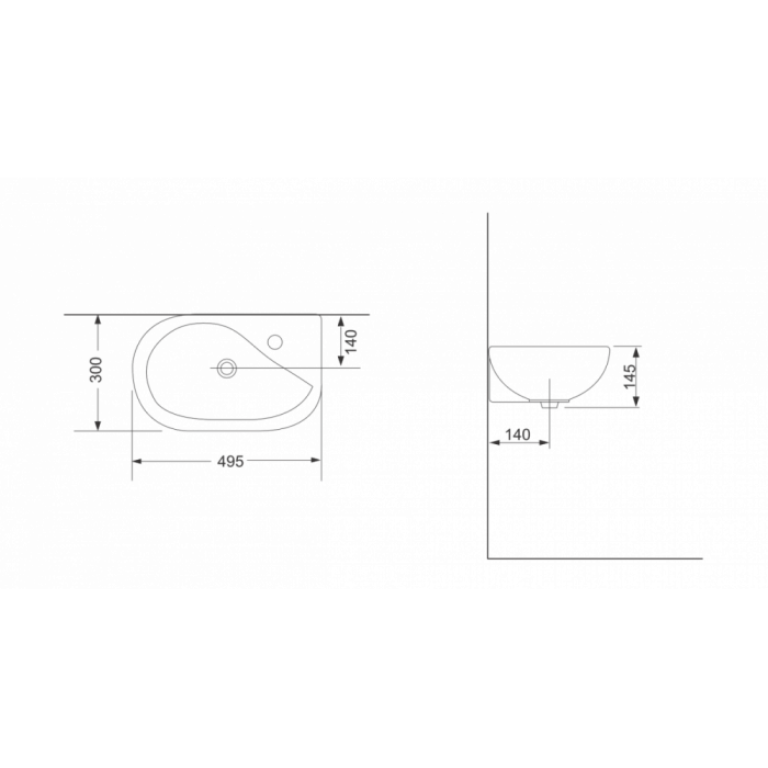 Раковина Devit Small 1012135 50 см