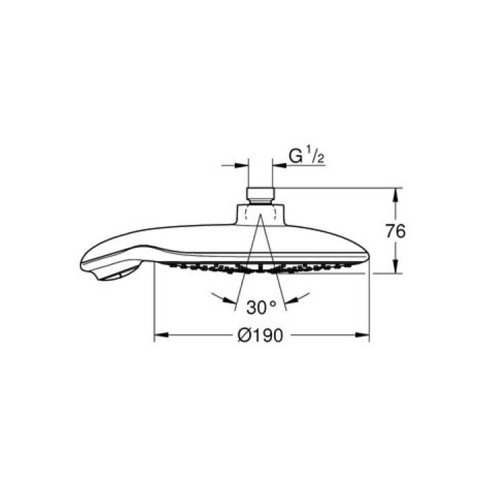 Верхний душ Grohe Power&Soul 27766000 Верхний душ Grohe Power&Soul 27766000