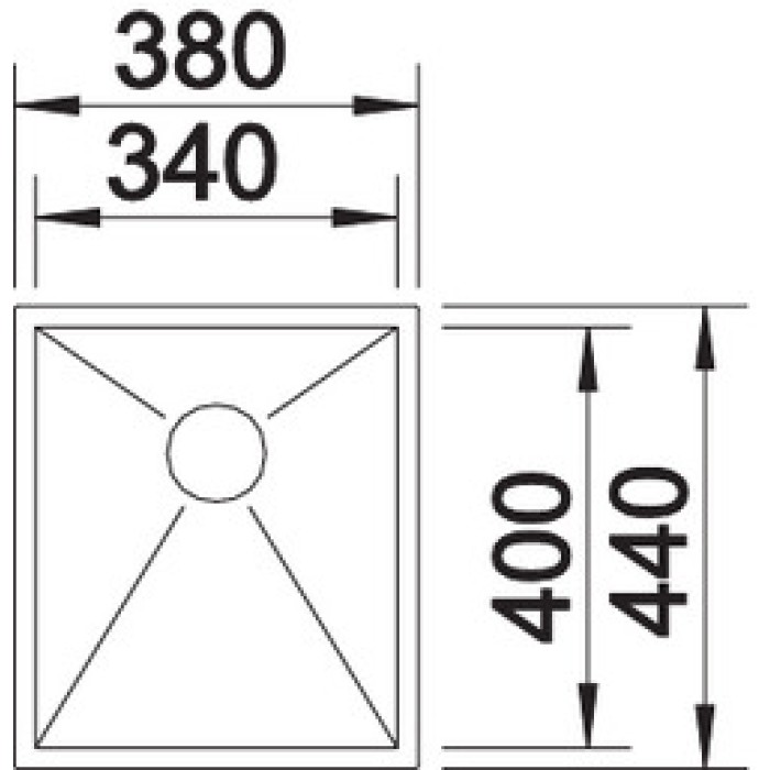 Мойка для кухни Blanco Zerox 340-IF  521582