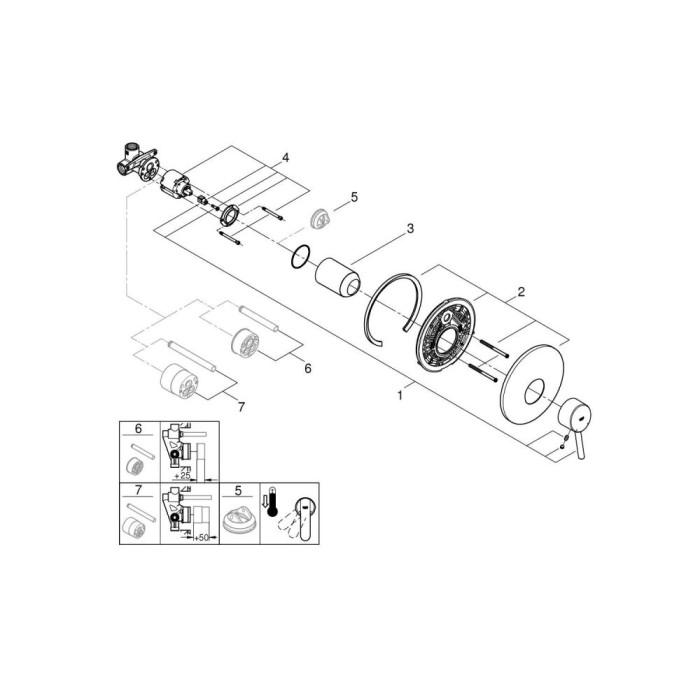 Grohe Concetto Смеситель однорычажный для душа (32213001)