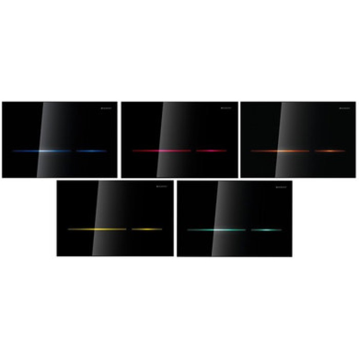 Клавиша бесконтактного смыва Geberit Sigma80, стекло черное 116.090.SG.1