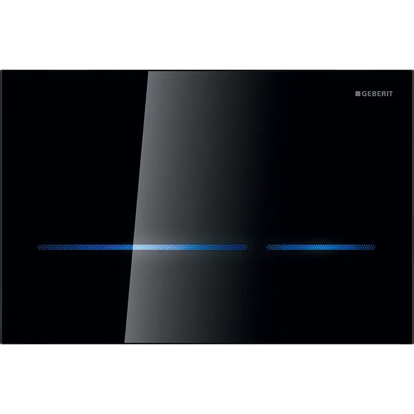 Клавиша бесконтактного смыва Geberit Sigma80, стекло черное 116.090.SG.1