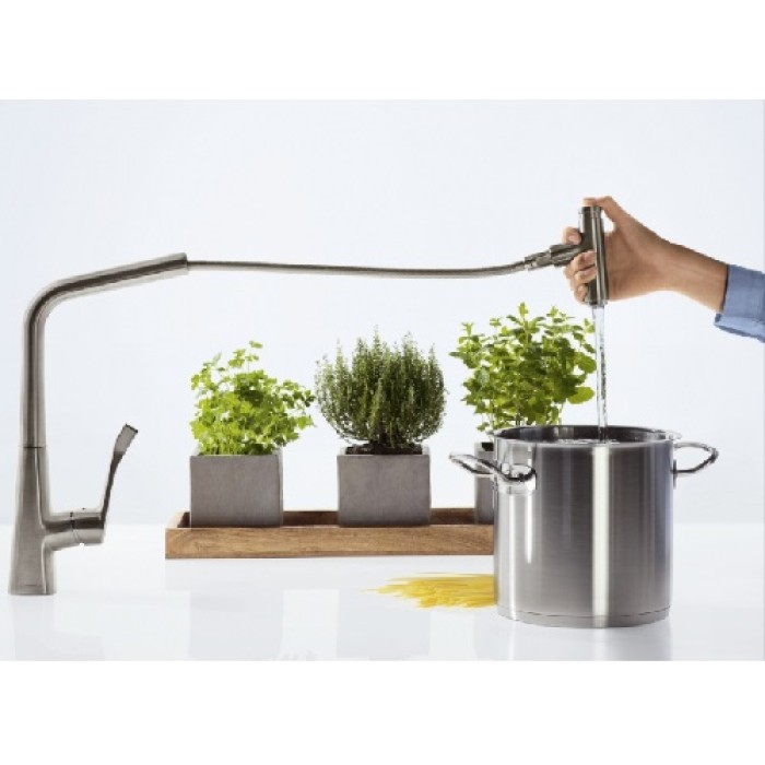 Смеситель для кухни Hansgrohe Metris Select 320 14884800 Смеситель для кухни Hansgrohe Metris Select 320 14884800