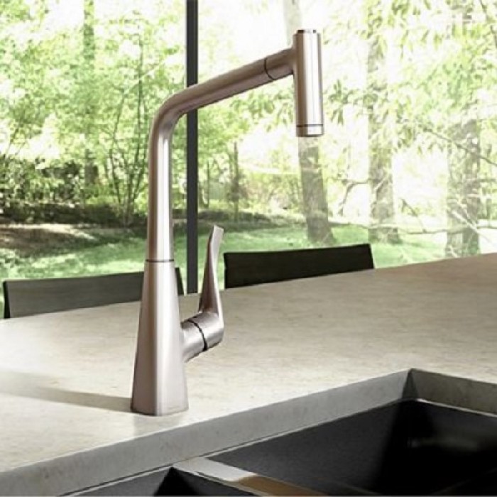 Смеситель для кухни Hansgrohe Metris Select 320 14884800 Смеситель для кухни Hansgrohe Metris Select 320 14884800