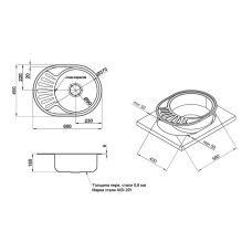 Кухонная мойка Imperial 5745 Decor (IMP5745DEC)