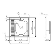 Кухонная мойка Imperial 6060-R Decor (IMP6060RDEC)