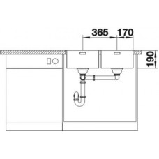 Мойка для кухни Blanco Andano 340/340-IF/A  525248