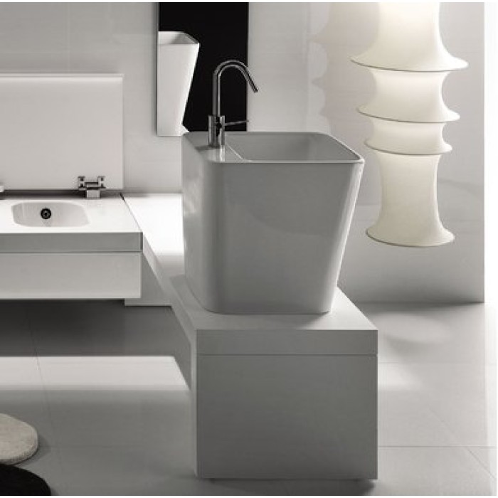 Керамическая раковина 40 см Hatria G-Full, белый (YxG801)