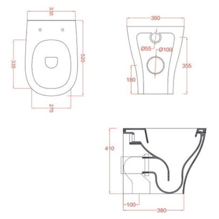 Напольный унитаз Artceram Ten (TEV002 01;00)