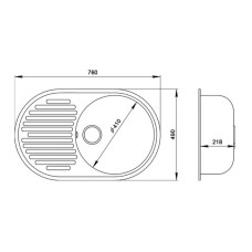 Кухонная мойка Lidz 780x500/200 WHI-01 (LIDZWHI10780500200)