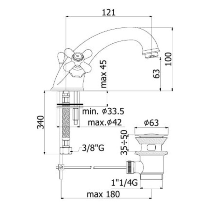Смеситель для раковины Paffoni Iris-Viola (IRV065CR) Смеситель для раковины Paffoni Iris-Viola (IRV065CR)