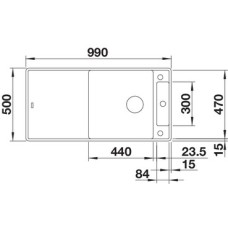 Мойка для кухни Blanco Axia III XL 6 S-F белый доска ясень 523523