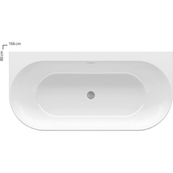 Ванна Ravak FREEDOM W 1660x800 отдельностоящая