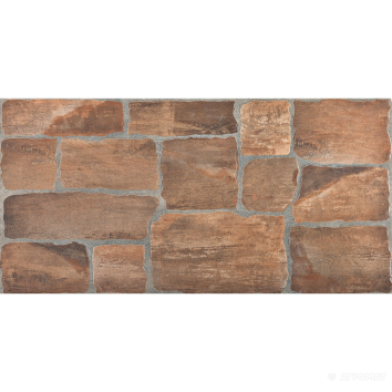 Керамогранит Zeus Ceramica Cottage ZNxCT2 RED 9×600×300 под камень