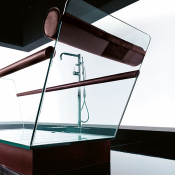 Gruppo Treesse Milo Ванна в стиле арт-деко 200x78xh90 см, стеклянная