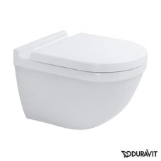 Плитка керамогранит Подвесной безободковый унитаз Duravit Rimless Starck 3 2527090000 для пола
