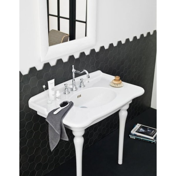 Керамическая раковина 92 см Artceram Hermitage, black glossy (HEL005 03;00)