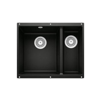 Мойка для кухни Blanco  ROTAN 340/160-U SILGRANIT чёрный 526096 