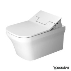 Плитка керамогранит Подвесной безободковый унитаз Duravit Rimless P3 Comforts SensoWash 2561590000 для пола