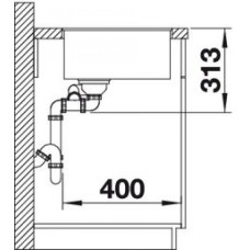 Мойка для кухни Blanco Subline 340/160-F темная скала 523569