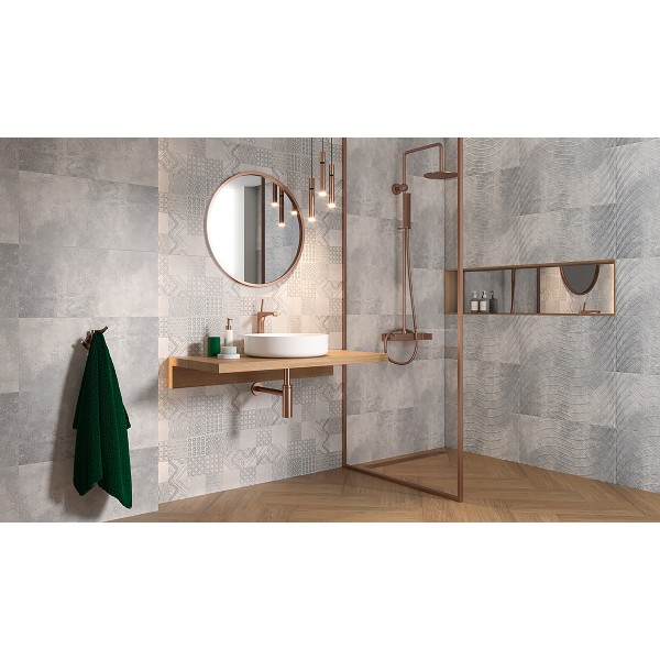 Плитка Paradyz HARMONY GRYS SCIANA A STRUKTURA под бетон
