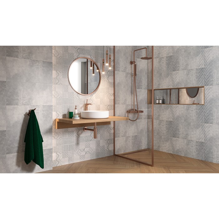 Плитка Paradyz HARMONY GRYS SCIANA A STRUKTURA под бетон