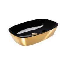 Керамическая раковина 60 см Catalano Gold&Silver, gold/black