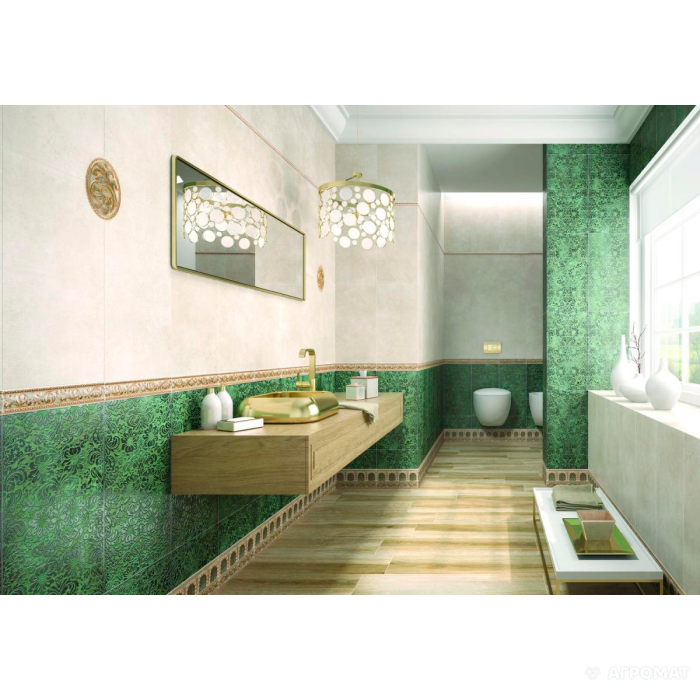 Плитка Pamesa La Maison MOLD TISSU ESMERALDA фриз 8×316×20 Плитка Pamesa La Maison MOLD TISSU ESMERALDA фриз 8×316×20