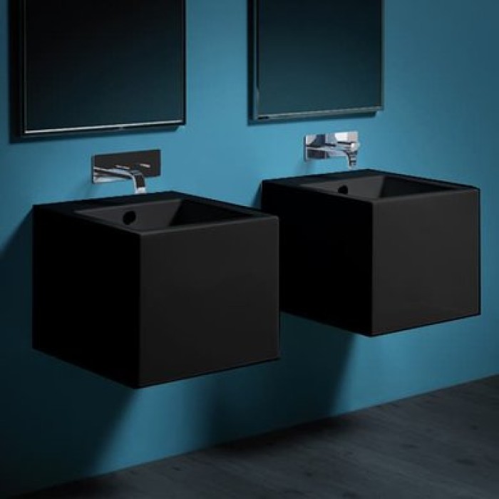 Керамическая раковина 50 см Simas Frozen, antracite matt FZ 13