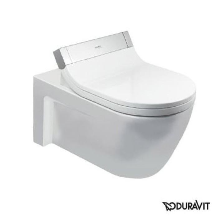 Плитка керамогранит Подвесной унитаз Duravit Starck 2 SensoWash 2533590000 для пола