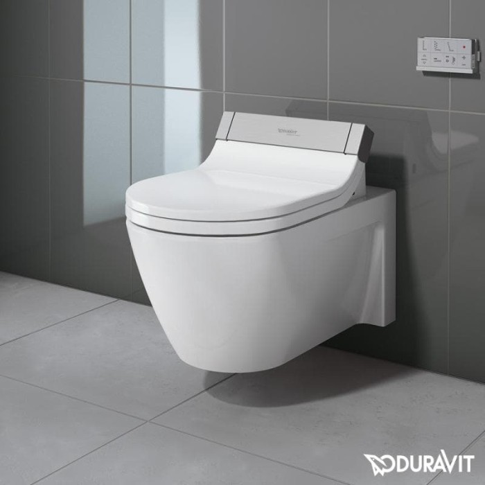 Плитка керамогранит Подвесной унитаз Duravit Starck 2 SensoWash 2533590000 для пола