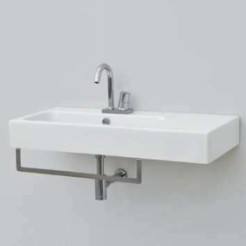 Керамическая раковина 90 см Artceram Block, white glossy (BKL002 01;00)