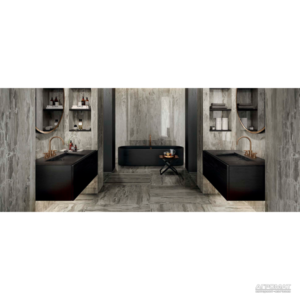 Керамогранит REX I Marmi 728976 MARBLE GRAY LUC 10×1200×600 под мрамор