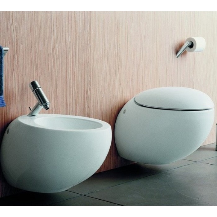 Унитаз подвесной Laufen ILBAGNOALESSI ONE с покрытием LCC (H8209764000001 ) без сиденья