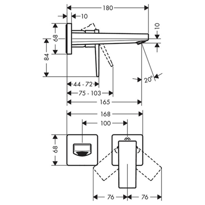 Смеситель для раковины Hansgrohe Metropol 32525000