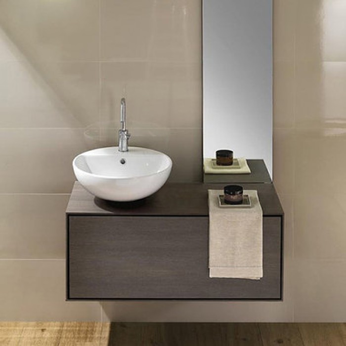 Керамическая раковина 47 см Hatria Happy Hour 03:00, белый (YxSJ01)