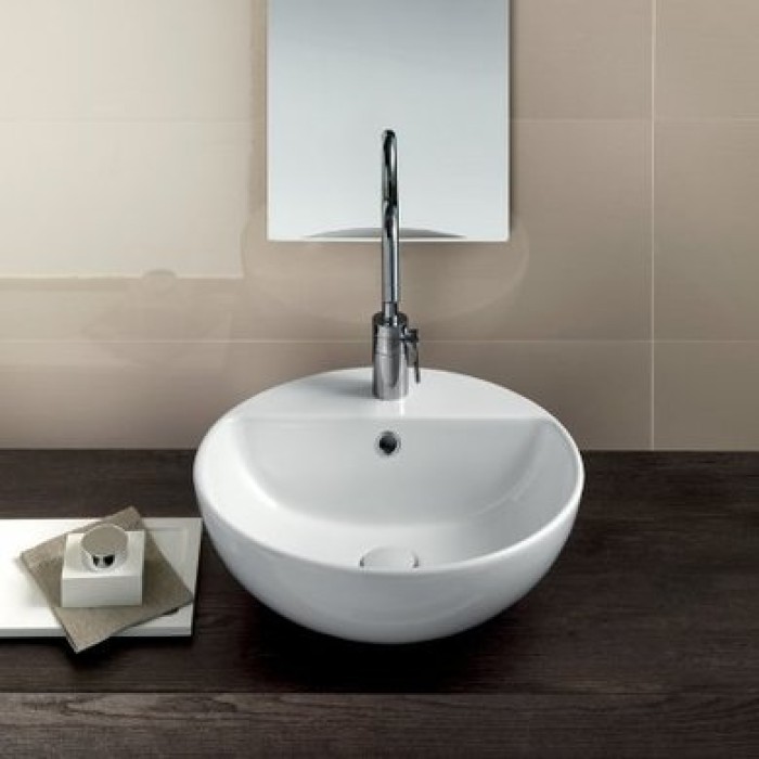 Керамическая раковина 47 см Hatria Happy Hour 03:00, белый (YxSJ01)