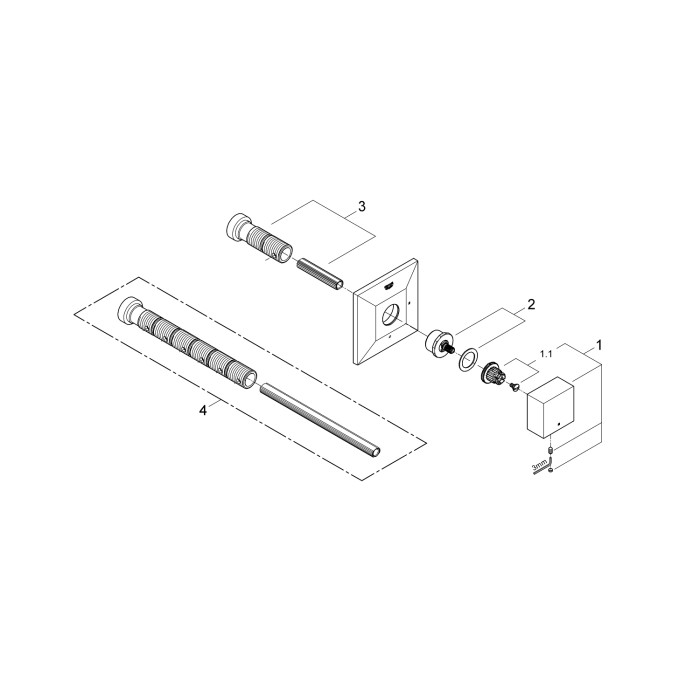 Grohe Allure Brilliant Накладная панель скрытой вентильной головки (19796000)
