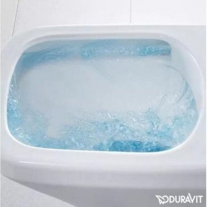 Плитка керамогранит Унитаз подвесной безободковый Duravit Rimless Happy D.2 2222090000 для пола