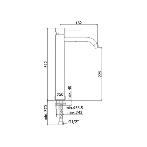 Смеситель для раковины Paffoni Light LIG081ROSE
