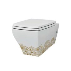 Подвесной унитаз Artceram Jazz (JZV001 01;15) white glossy/gold
