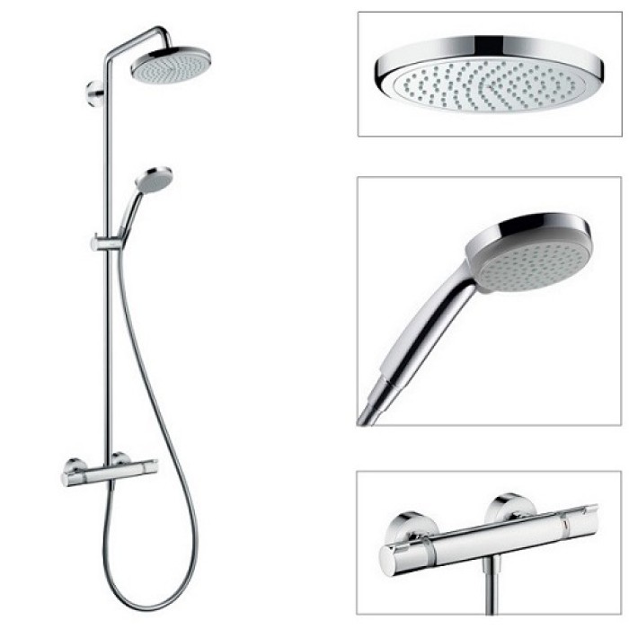 Душевая система Hansgrohe Croma 220 Showerpipe (27185000)
