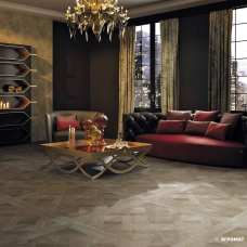 Керамогранит ROBERTO CAVALLI Rinascimento 0557921 RIN.INTARSIO MOGANO RT 10×500×500 под дерево