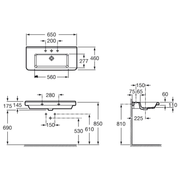 Раковина Мебельный Roca Dama-N A327783000 Раковина Мебельный Roca Dama-N A327783000