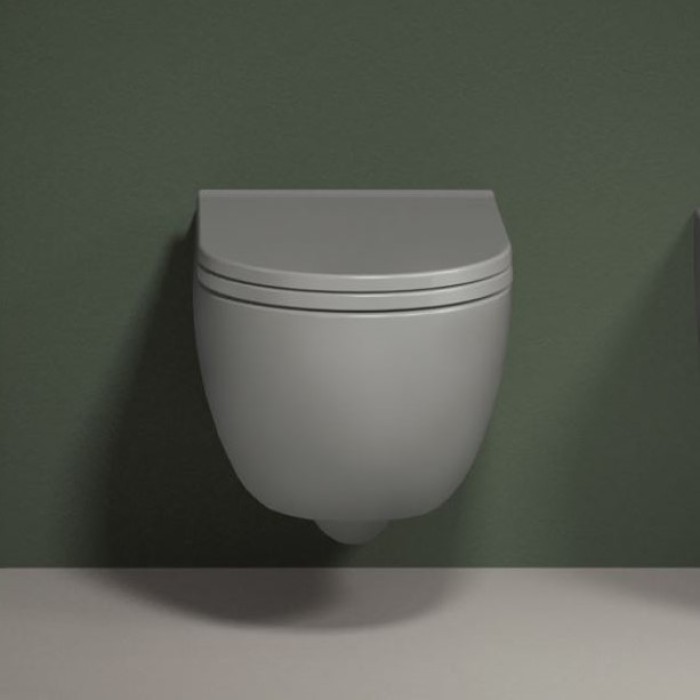 Унитаз подвесной безободковый укороченный Cielo Enjoy, white