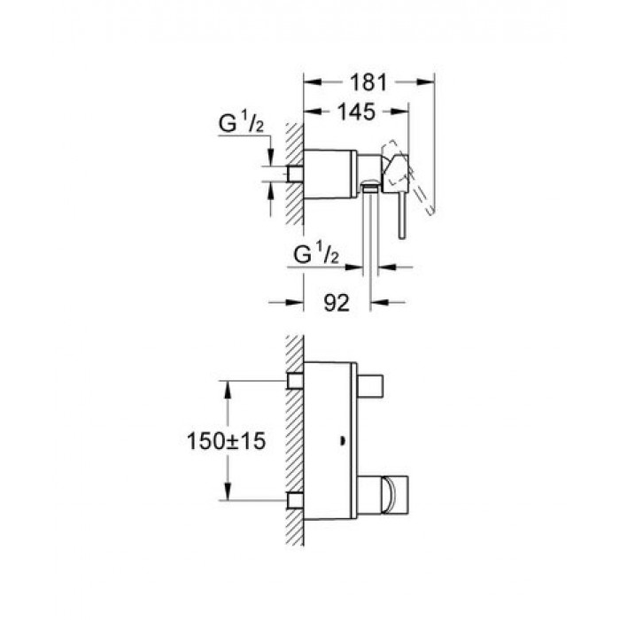 Смеситель однорычажный Grohe Allure 32846000