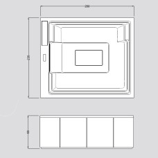 Gruppo Treesse Muse Минибассейн 280x235x98 см отдельностоящий