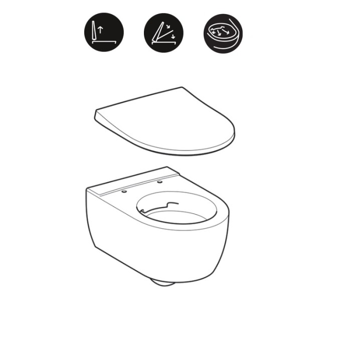 Подвесной унитаз Geberit iCon, 500.784.01.1